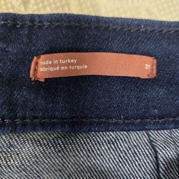 Pilcro Wide Leg Jeans The Skipper High Rise Full Length Dark Wash Womens 31 Boho - Picture 6 of 12